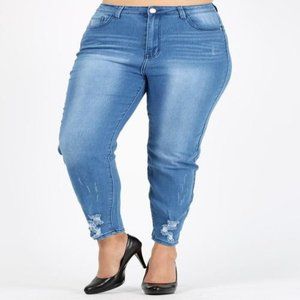 Queen Denim Distressed Jeans